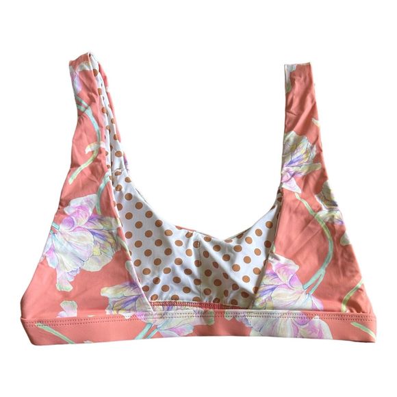 NWT Dippin Daisy’s Bikini Top Tulips Floral Women’s M - Picture 2 of 7